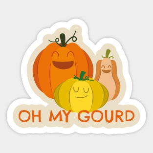 Oh My Gourd Sticker